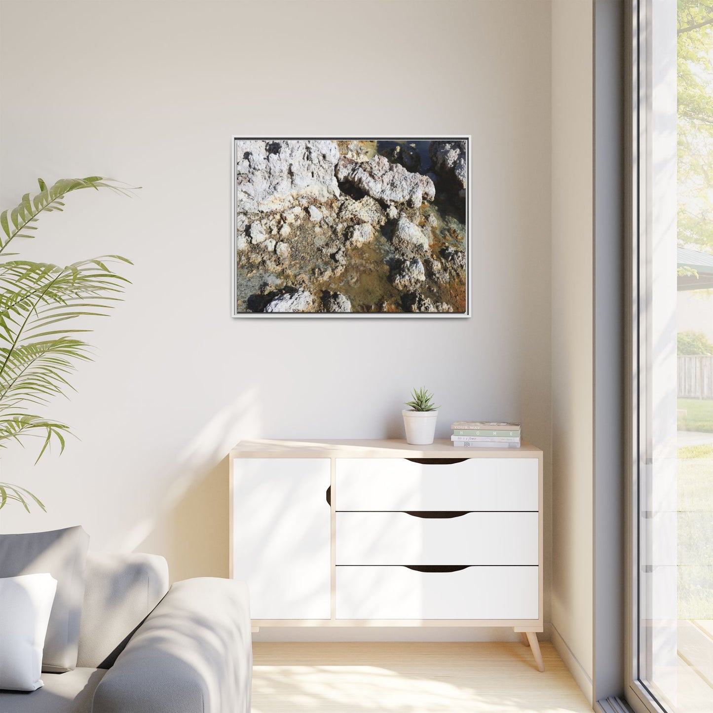 Strata of Silence - Unique Stretched Canvas Wall Art