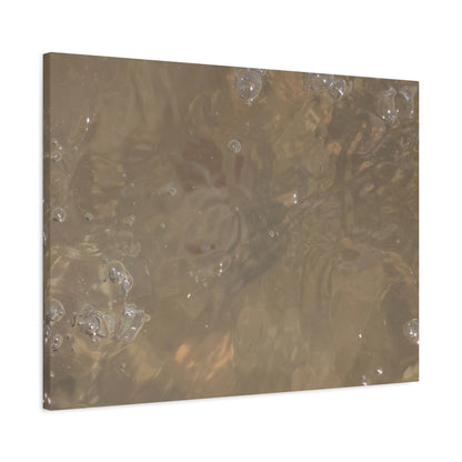 Echoes of Liquid Gold - Unique Frameless Canvas Wall Art - Art By Earth