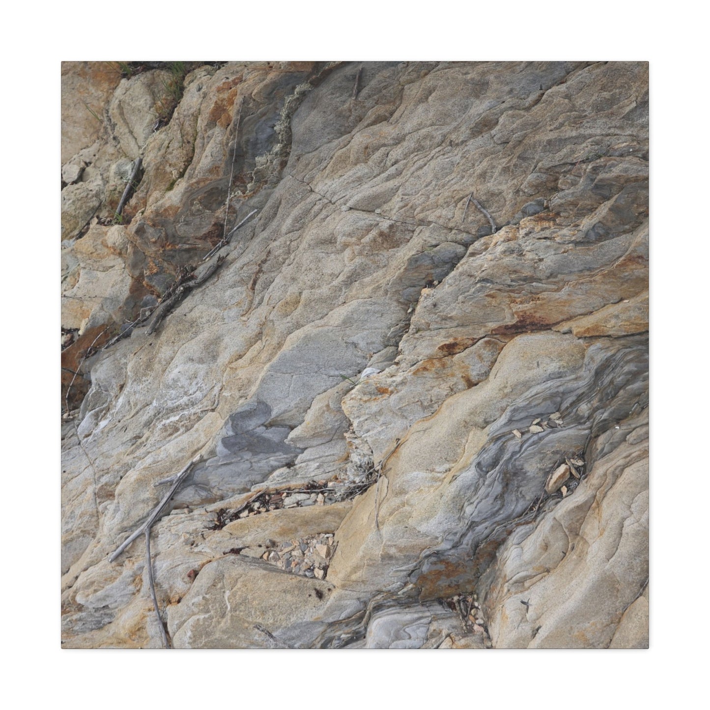 Stone Memory - Unique Frameless Canvas Wall Art - Art By Earth