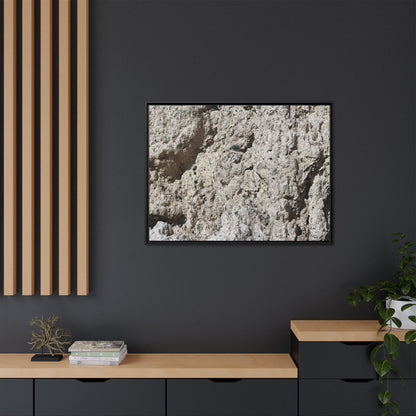 Weathered Stone Whispers - Unique Stretched Canvas Wall Art