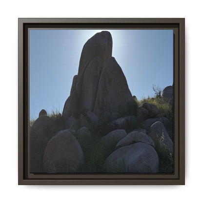 Boulder Silhouette - Unique Stretched Canvas Wall Art - Art By Earth