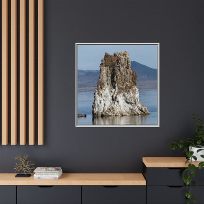 Tufa Tower Reflection - Unique Stretched Canvas Wall Art