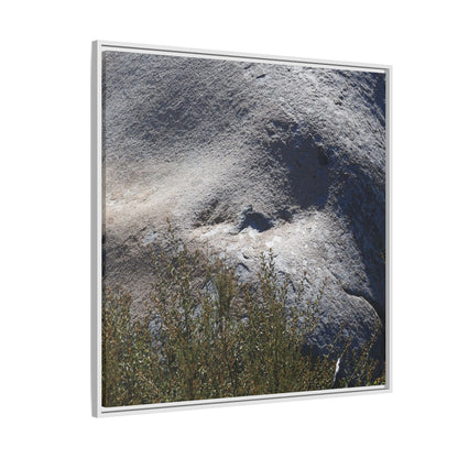 Weathered Boulder with Character - Unique Stretched Canvas Wall Art