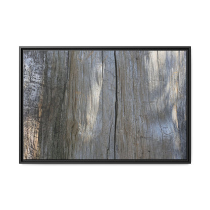 Weathered Wood Surface - Unique Stretched Canvas Wall Art
