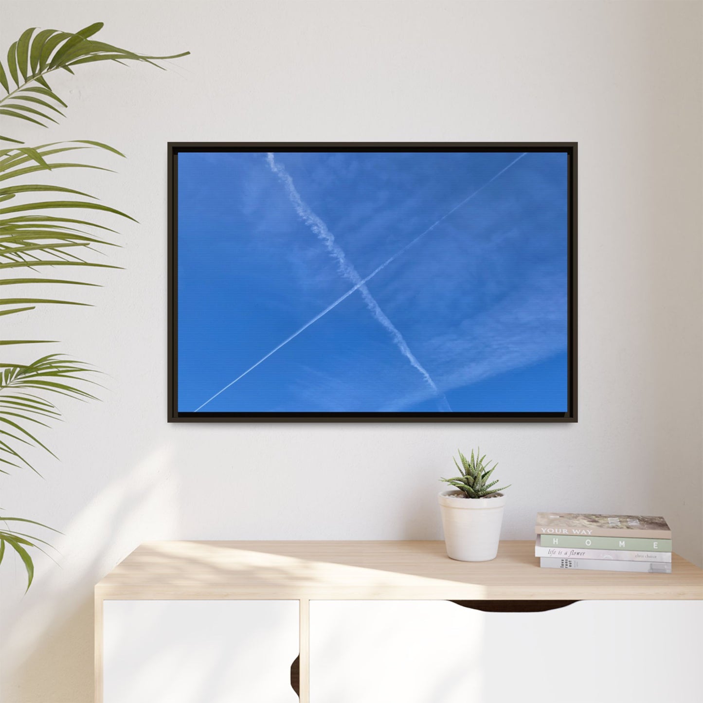 Sky Crossroads - Unique Stretched Canvas Wall Art - Art By Earth