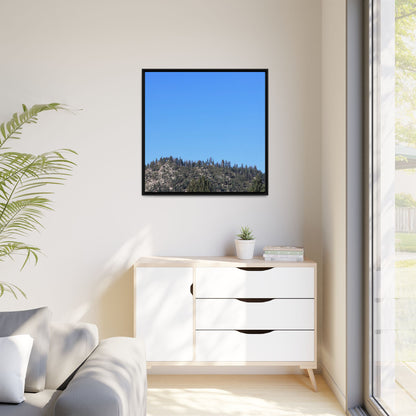 Blue Silence - Unique Stretched Canvas Wall Art