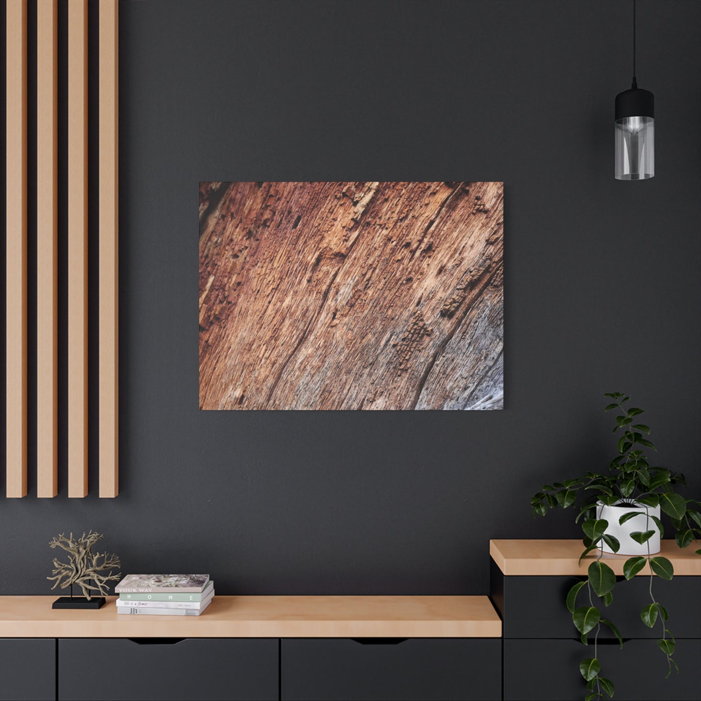 Natural Wood Grain - Unique Frameless Canvas Wall Art - Art By Earth