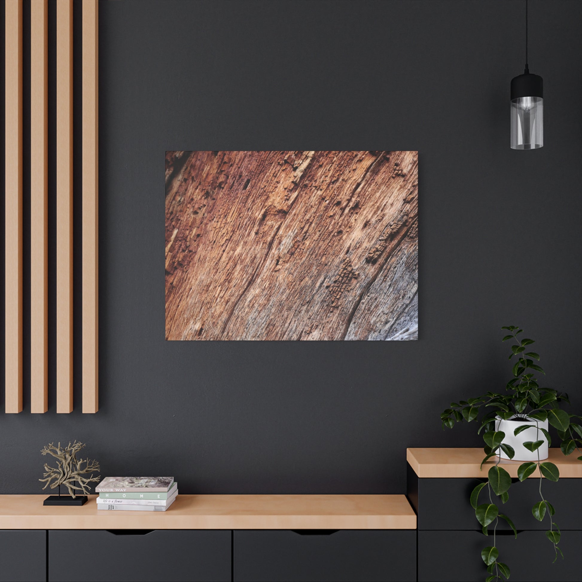 Natural Wood Grain - Unique Frameless Canvas Wall Art - Art By Earth
