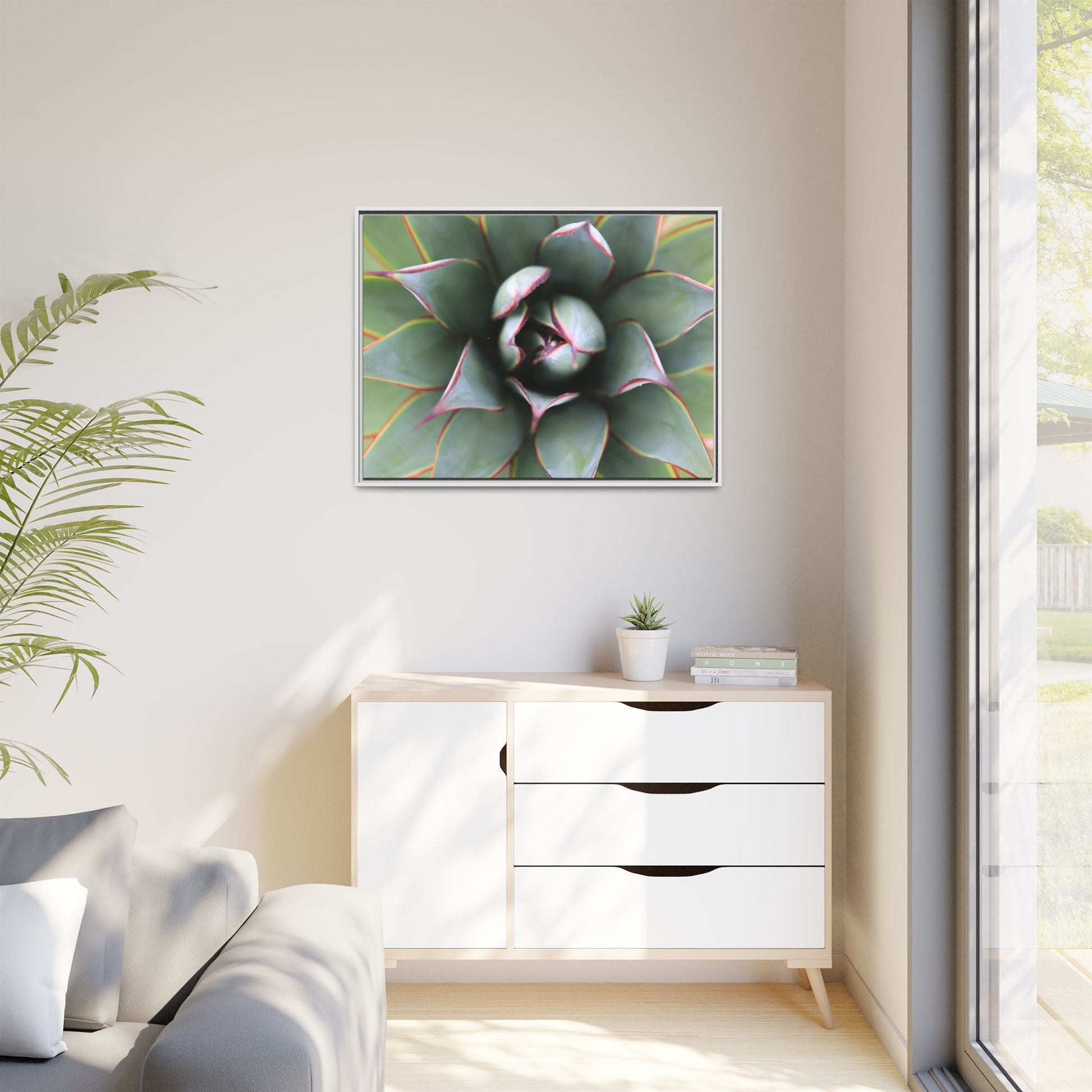 Spiky Elegance - Unique Stretched Canvas Wall Art - Art By Earth