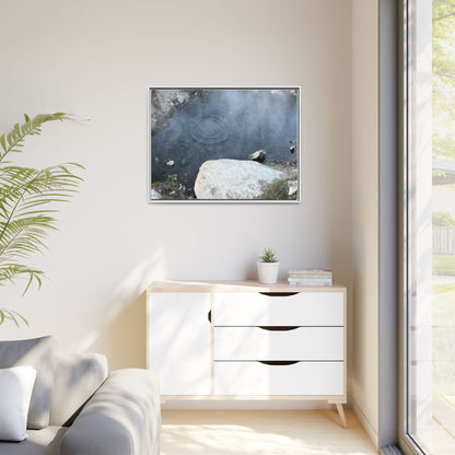 Ripples of Silence - Unique Stretched Canvas Wall Art