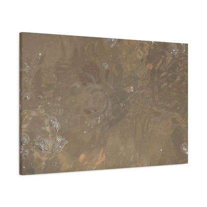 Echoes of Liquid Gold - Unique Frameless Canvas Wall Art - Art By Earth