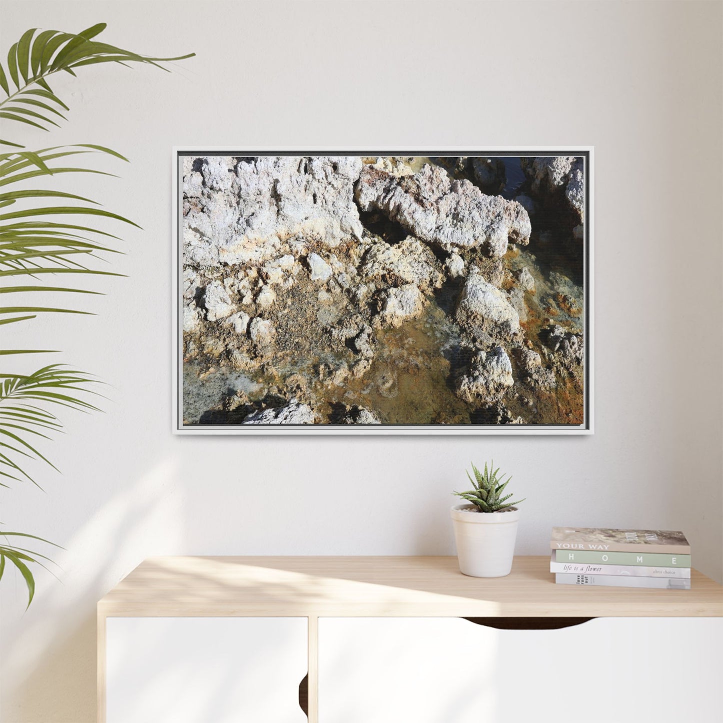 Strata of Silence - Unique Stretched Canvas Wall Art