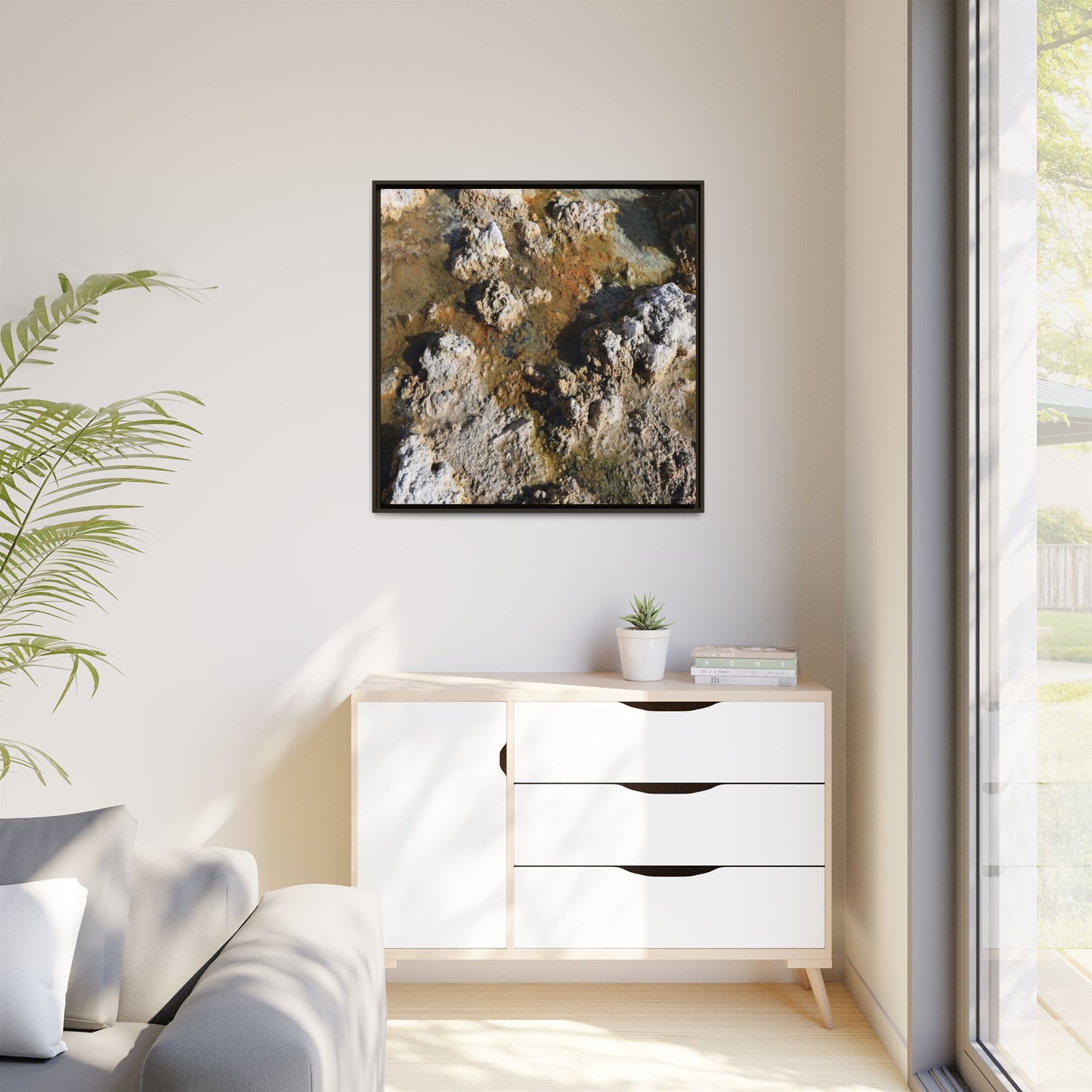 Textural Metamorphosis - Unique Stretched Canvas Wall Art