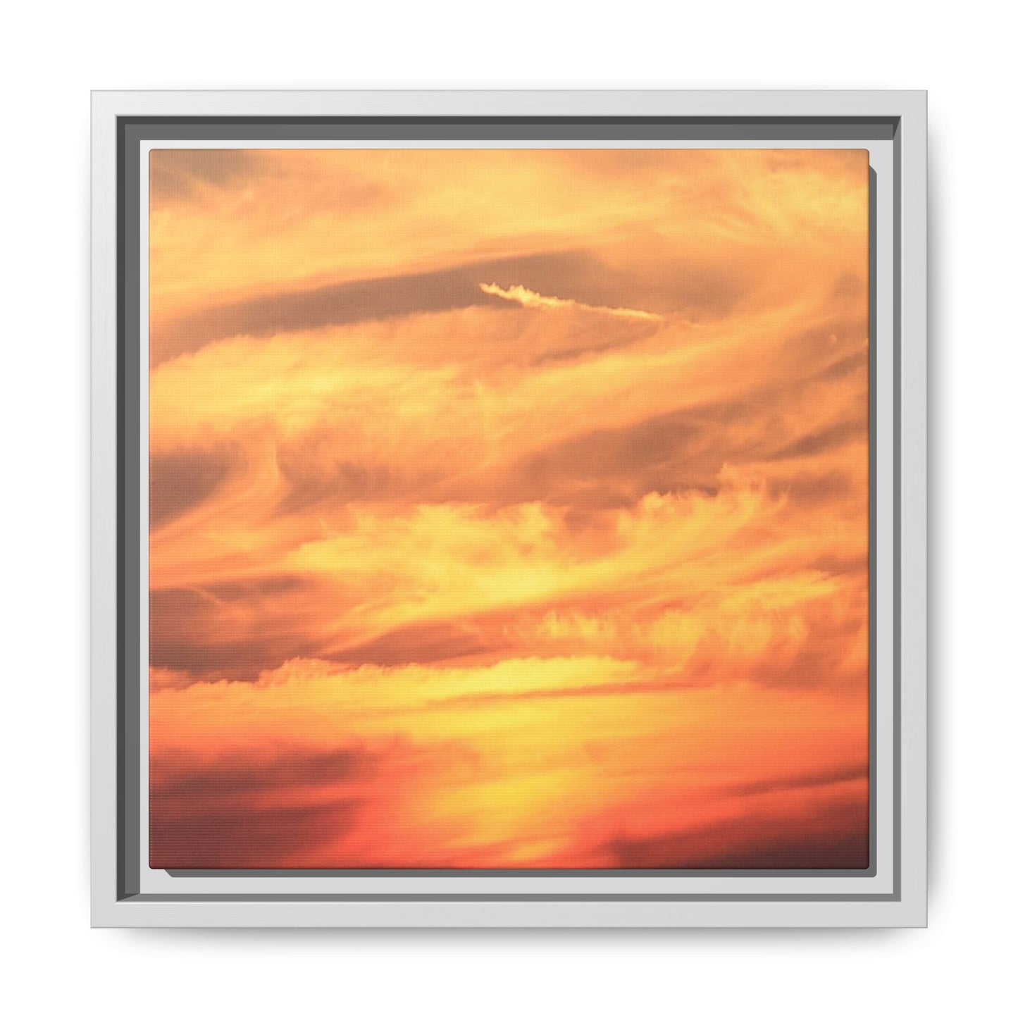 Burning Skies - Unique Stretched Canvas Wall Art - Art By Earth