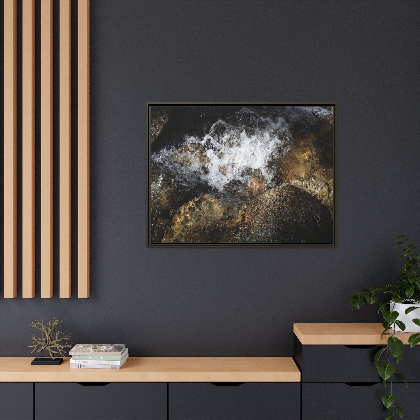 Cascading Momentum - Unique Stretched Canvas Wall Art - Art By Earth