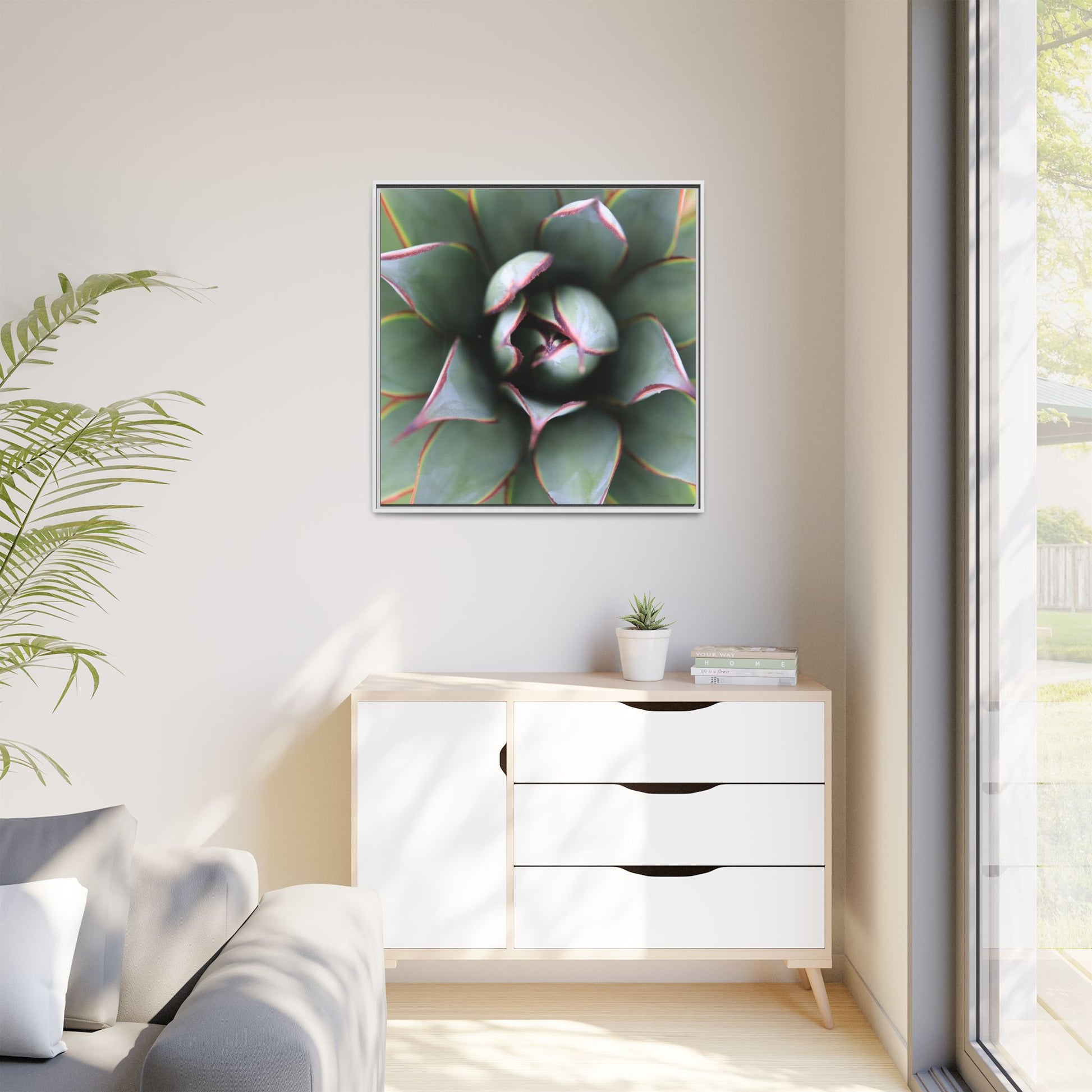 Spiky Elegance - Unique Stretched Canvas Wall Art - Art By Earth