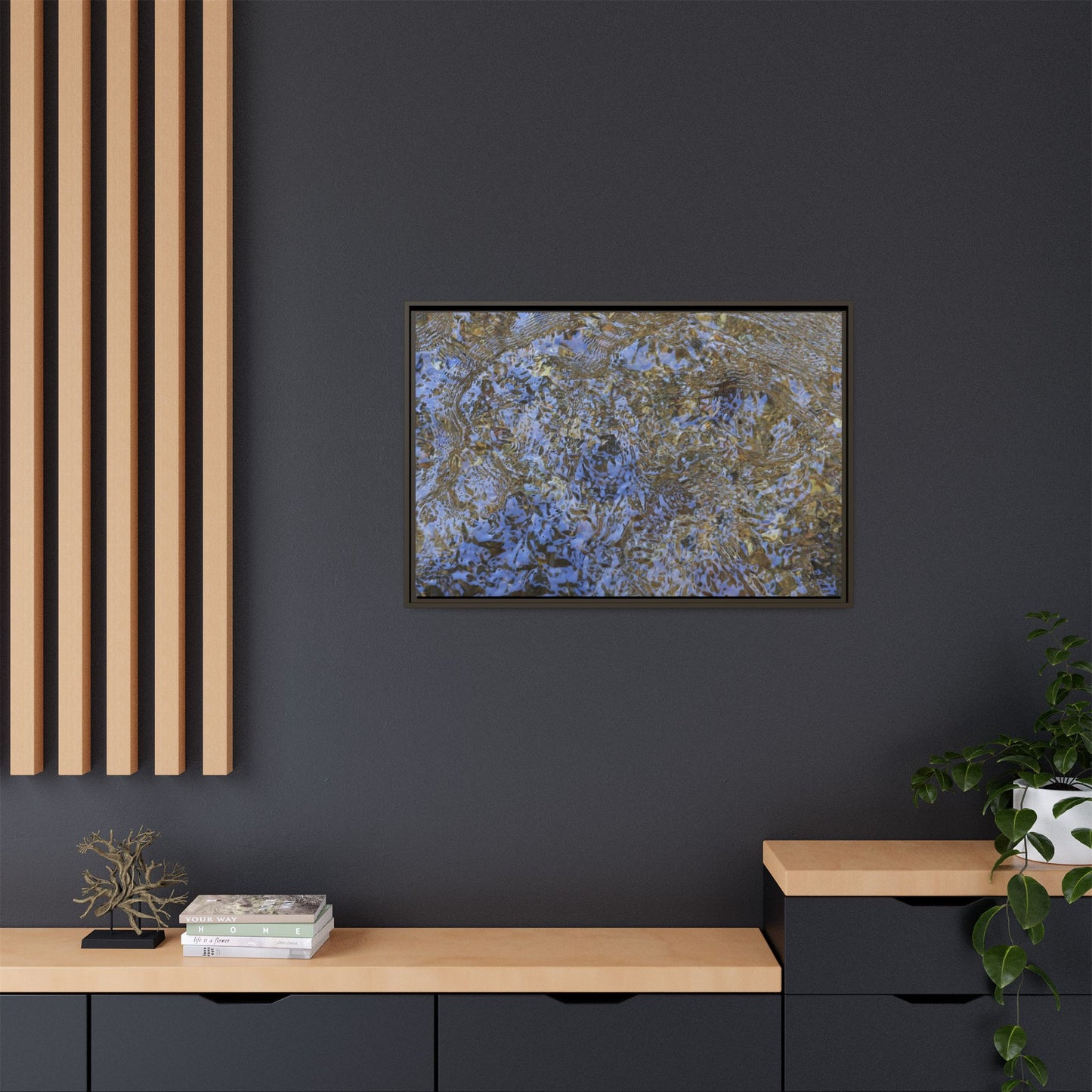 Aquatic Reflections - Unique Stretched Canvas Wall Art - Art By Earth