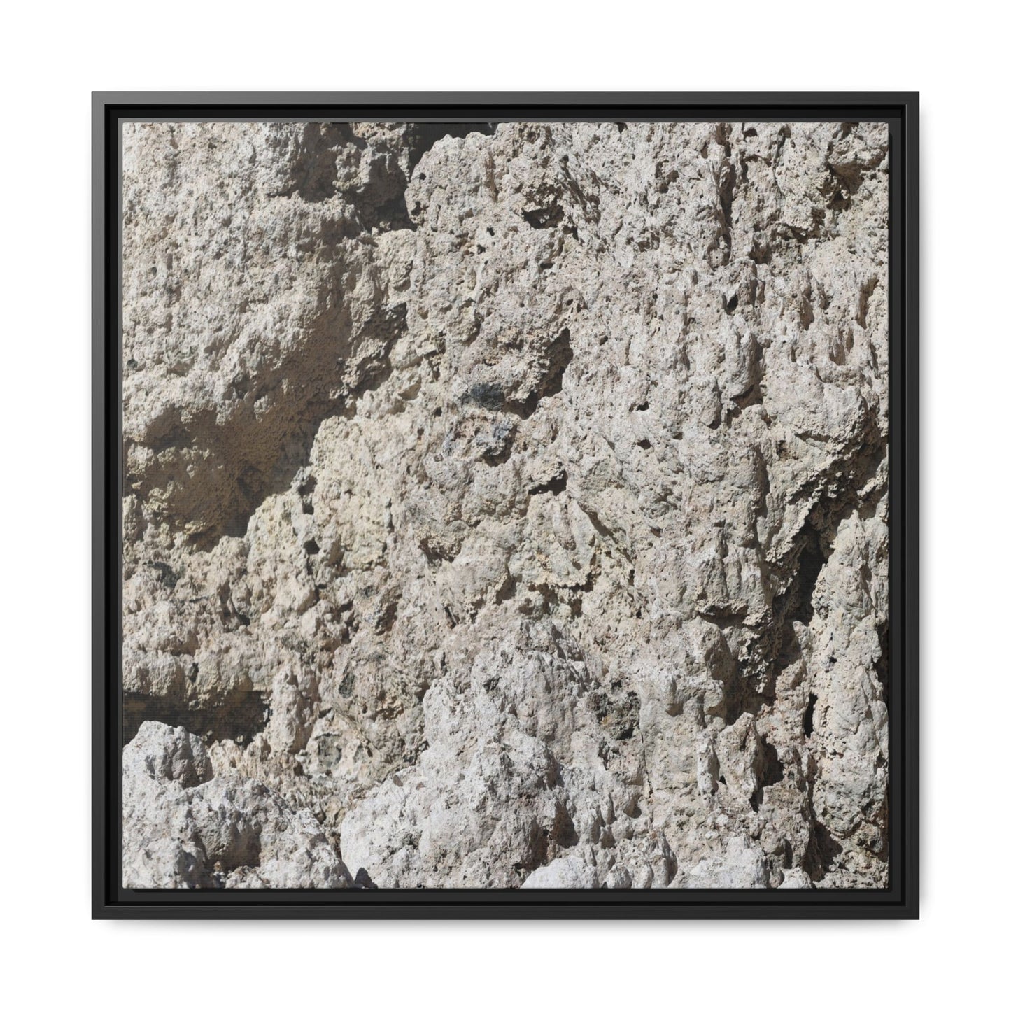 Weathered Stone Whispers - Unique Stretched Canvas Wall Art