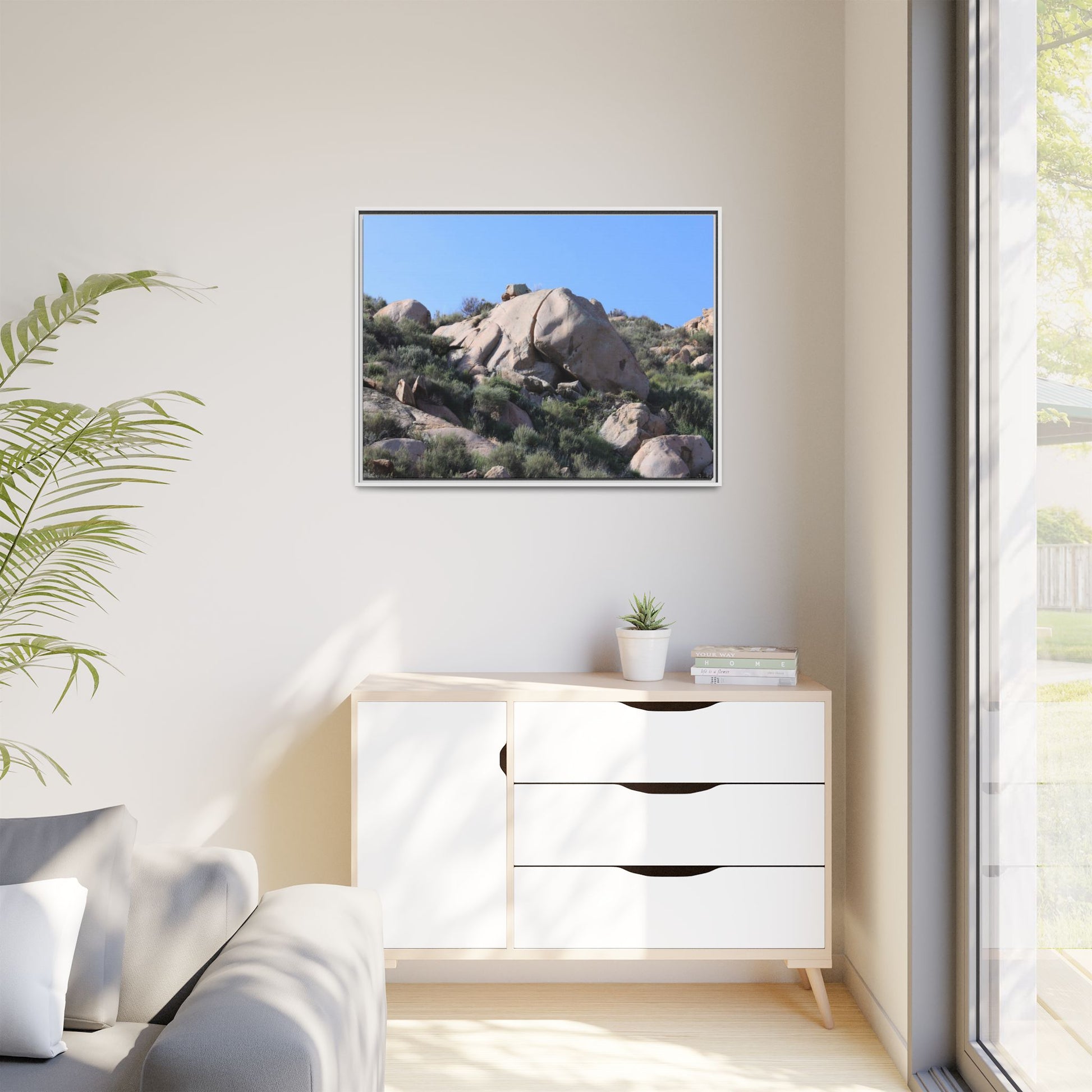 Ancient Stone Landscape - Unique Stretched Canvas Wall Art - Art By Earth