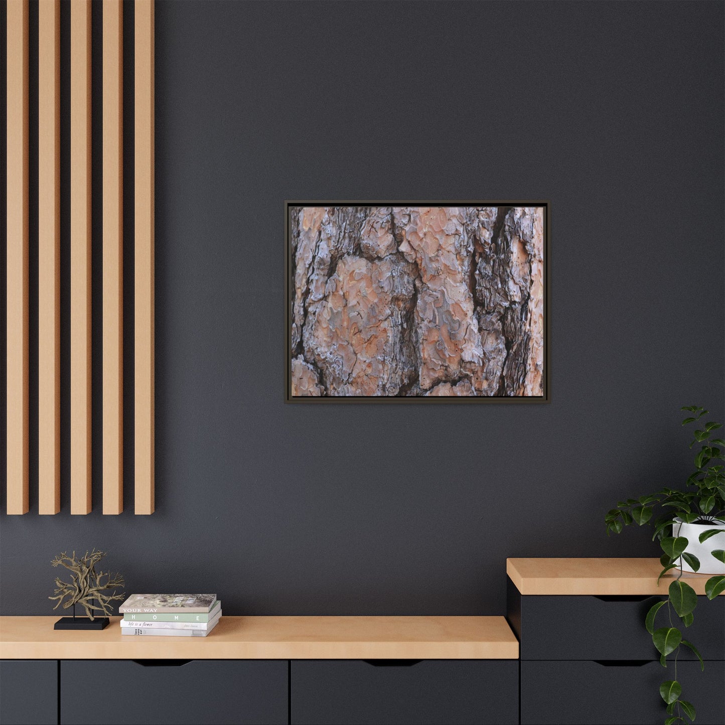 Tree Skin Symphony - Unique Stretched Canvas Wall Art - Art By Earth