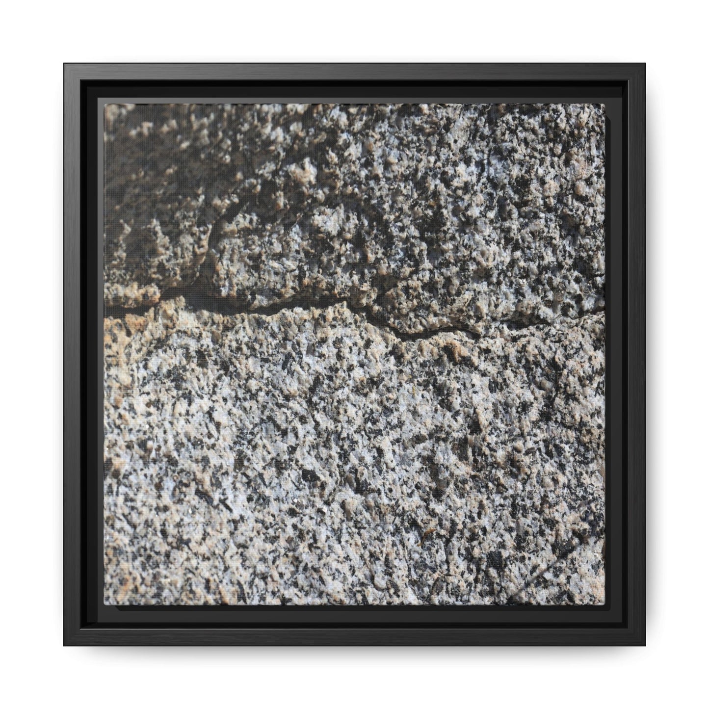 Weathered Stone Surface - Unique Stretched Canvas Wall Art