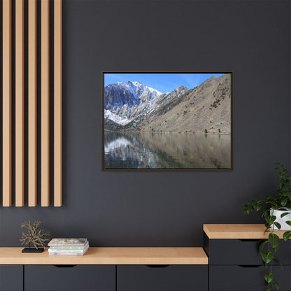 Mountain Mirror - Unique Stretched Canvas Wall Art