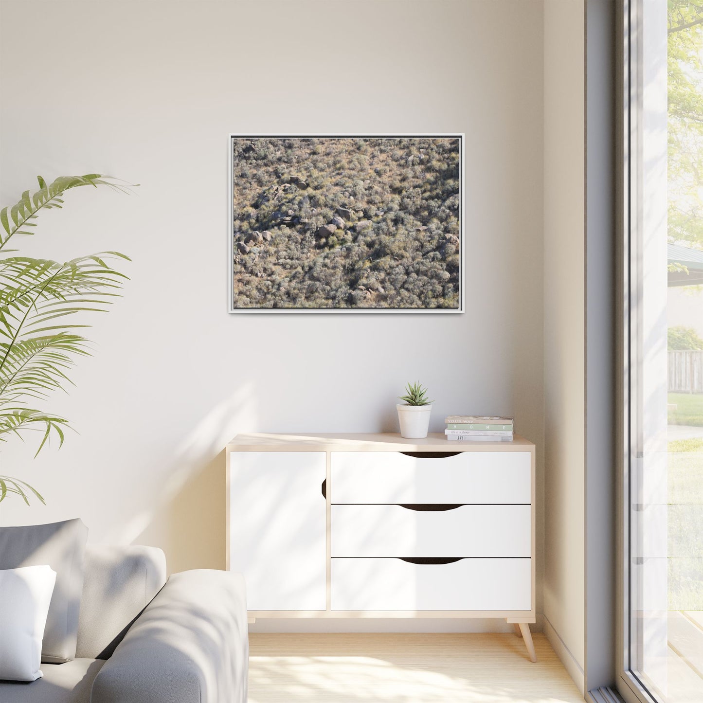 Arid Terrain Study - Unique Stretched Canvas Wall Art - Art By Earth