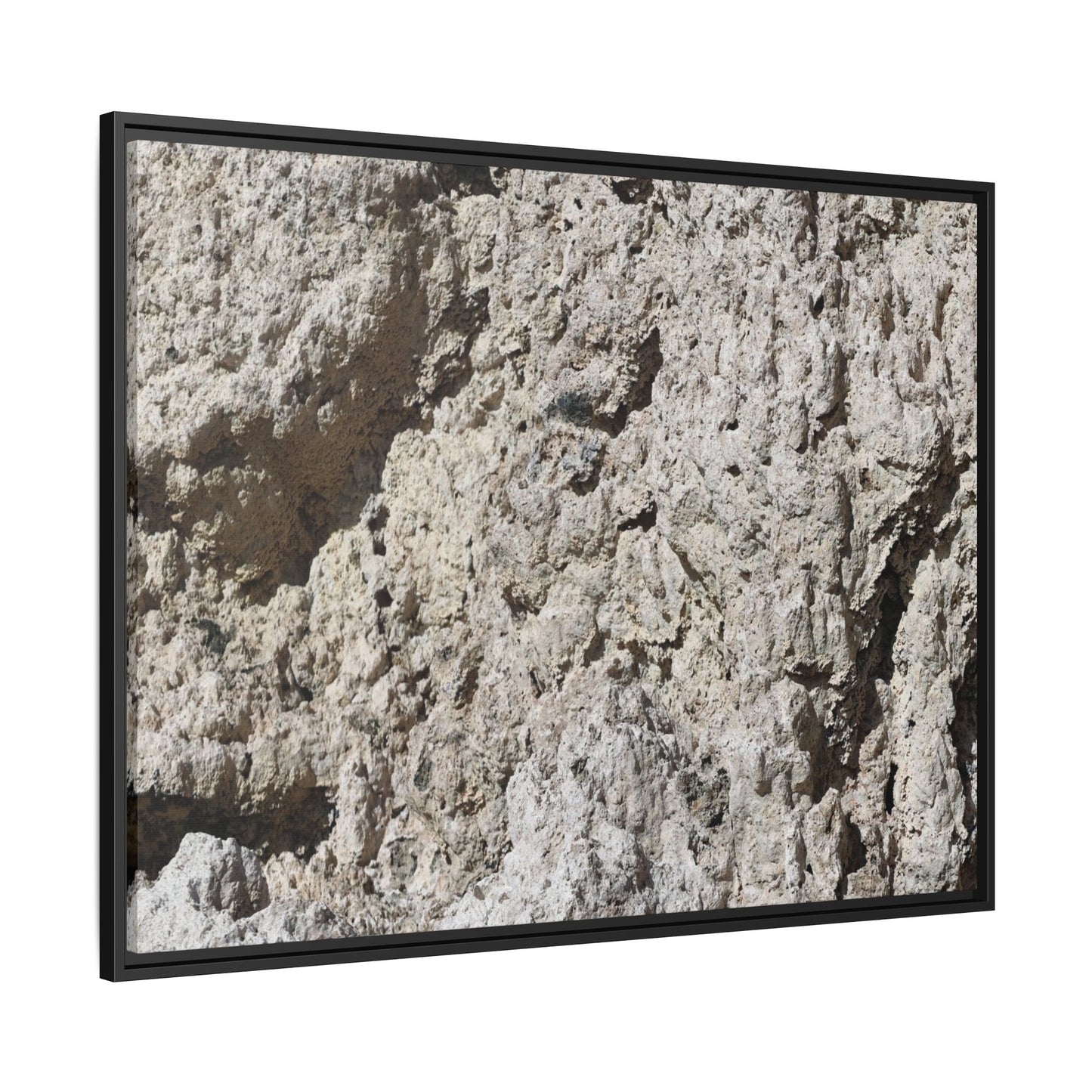 Weathered Stone Whispers - Unique Stretched Canvas Wall Art