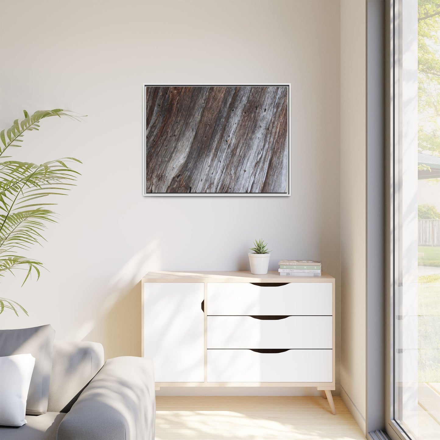 Aged Timber Texture - Unique Stretched Canvas Wall Art - Art By Earth