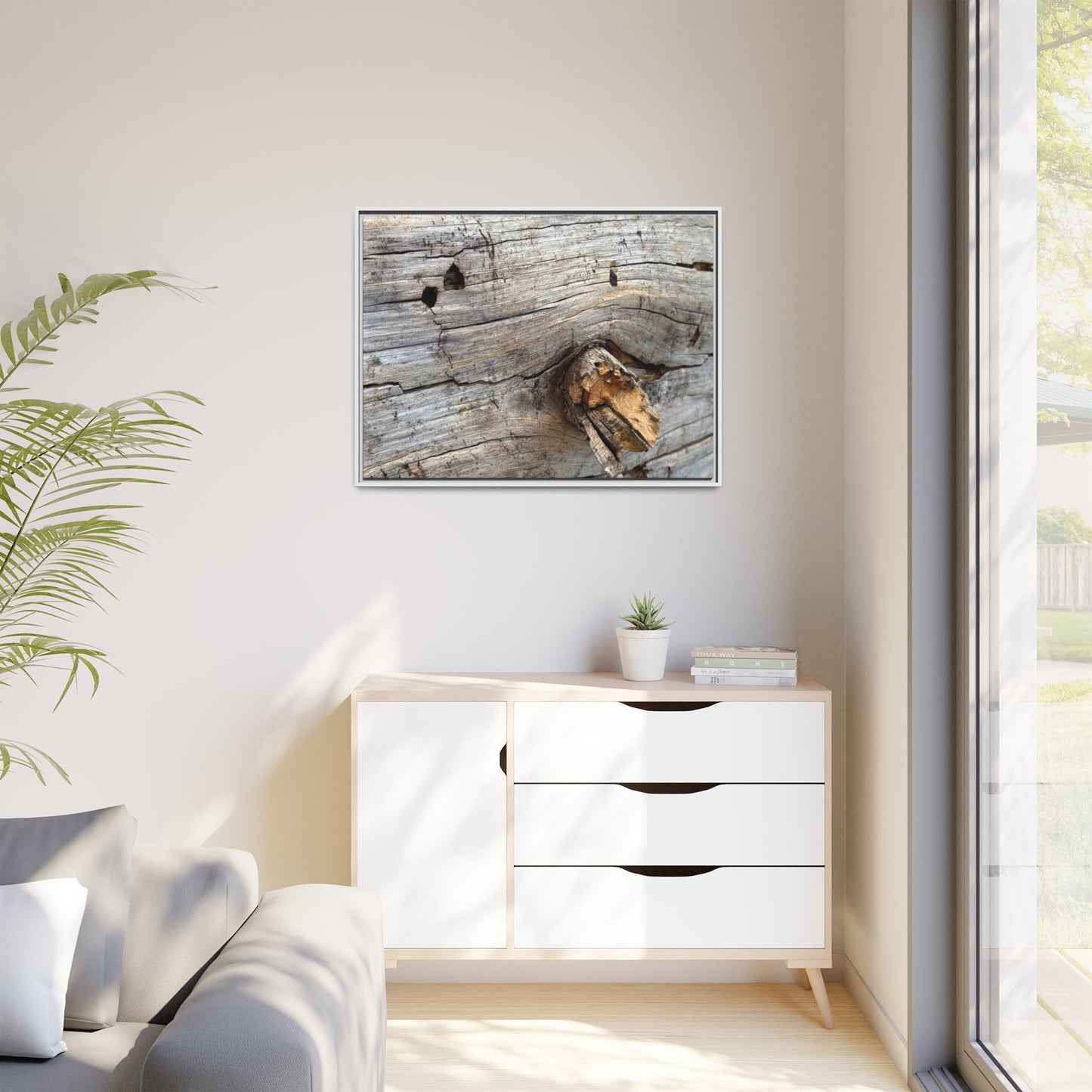 Weathered Wood Texture - Unique Stretched Canvas Wall Art - Art By Earth