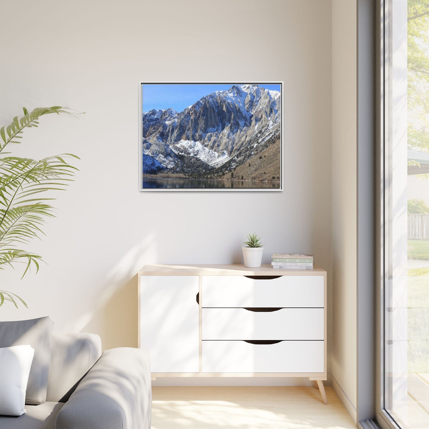 Frozen Reflection - Unique Stretched Canvas Wall Art