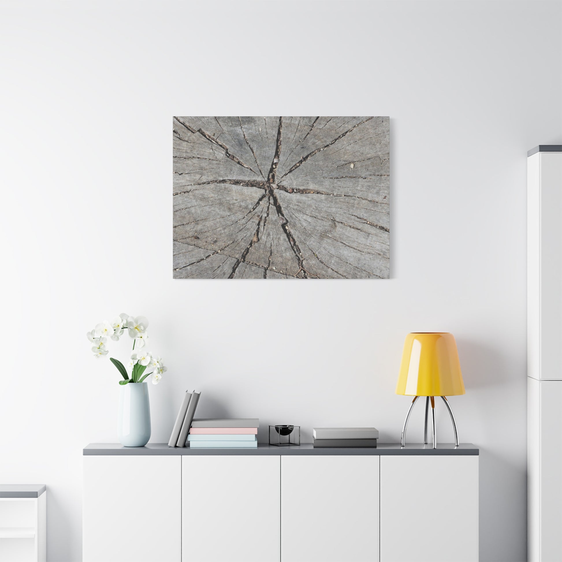 Cracked Chronicle - Unique Frameless Canvas Wall Art - Art By Earth
