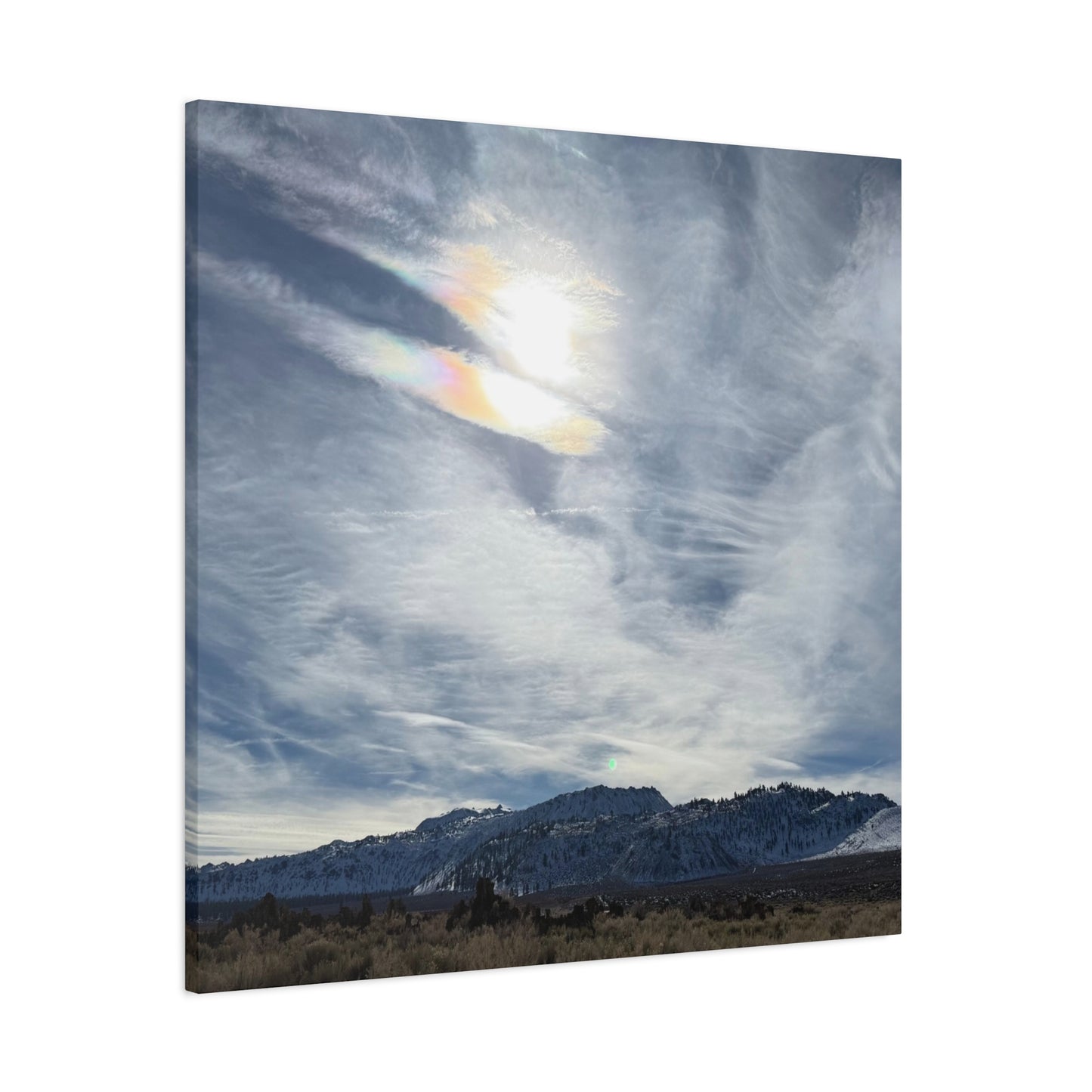Whispers of Mountain Solitude - Unique Frameless Canvas Wall Art