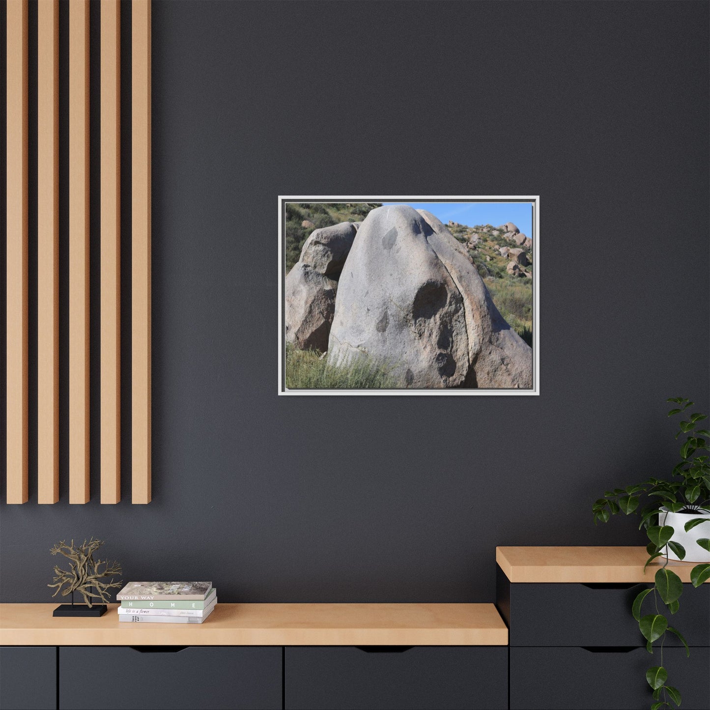Skull Rock Desert - Unique Stretched Canvas Wall Art - Art By Earth