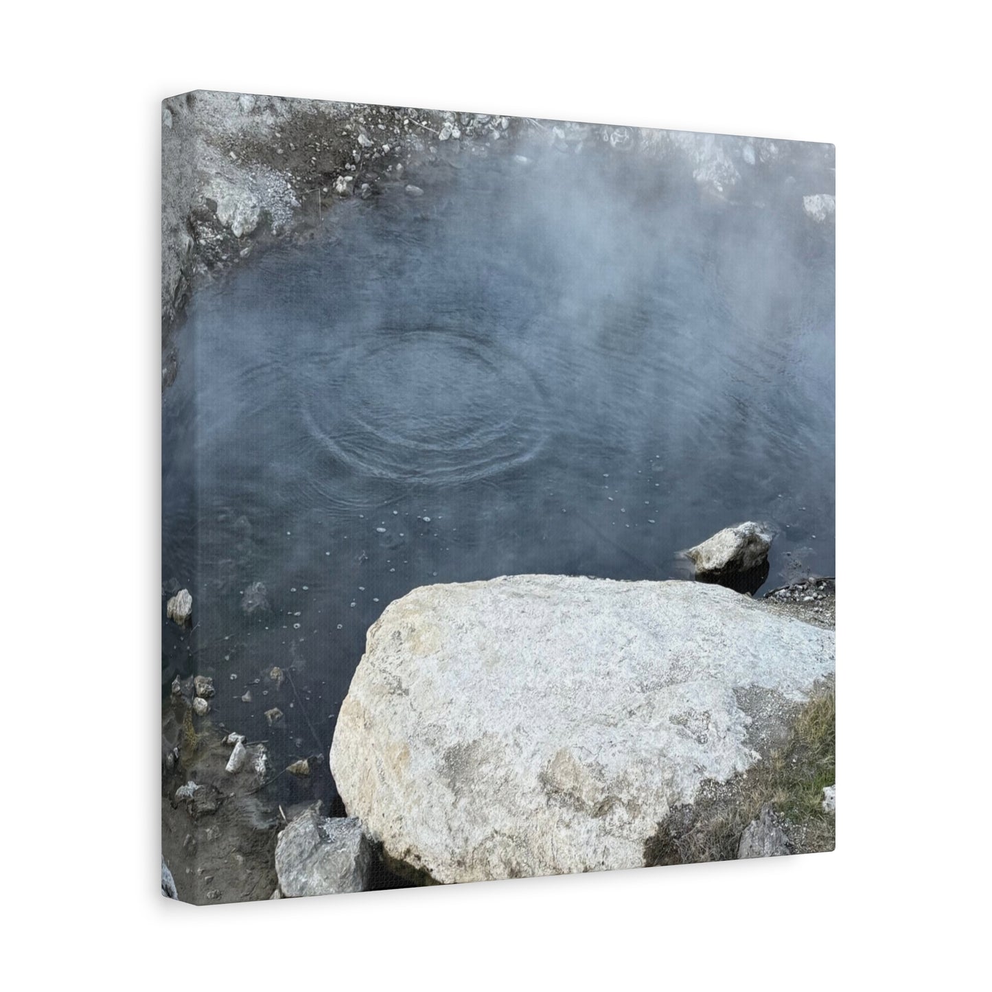Echoes of Stone and Mist - Unique Frameless Canvas Wall Art