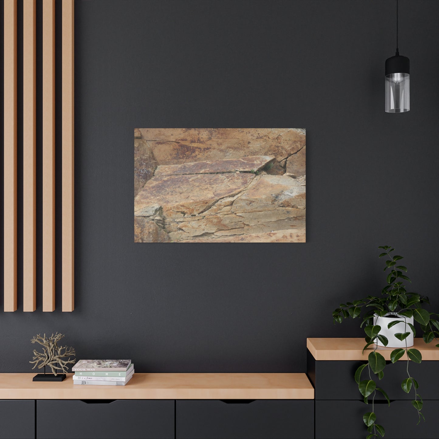 Rocky Terrain - Unique Frameless Canvas Wall Art - Art By Earth