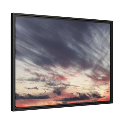 Fiery Sky at Dusk - Unique Stretched Canvas Wall Art - Art By Earth