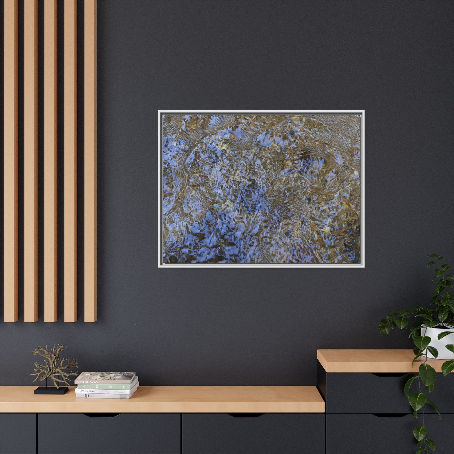 Aquatic Reflections - Unique Stretched Canvas Wall Art - Art By Earth
