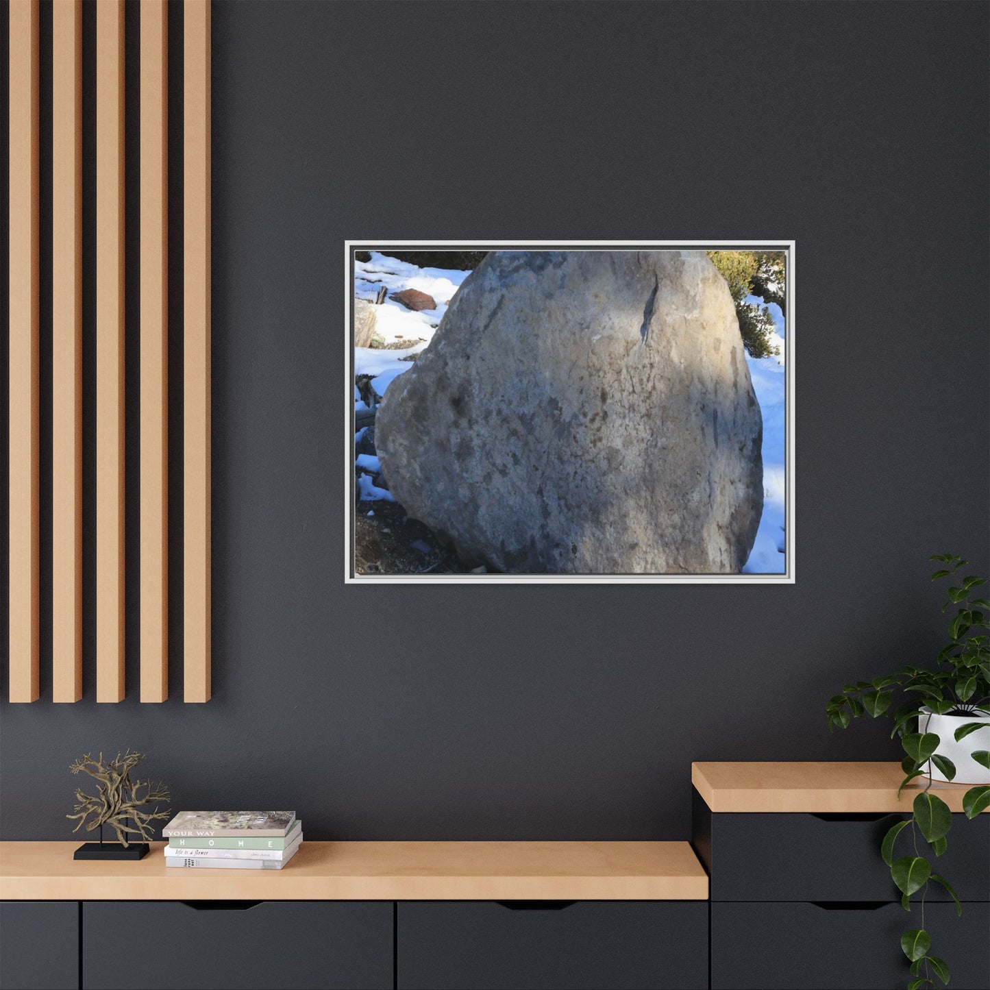 Glacial Solitude - Unique Stretched Canvas Wall Art