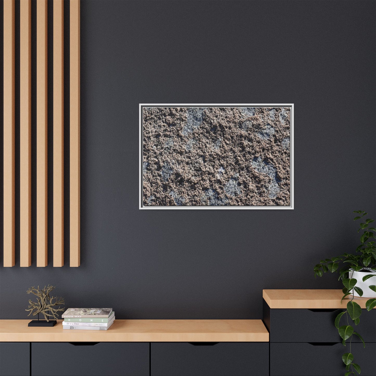 Textured Ground - Unique Stretched Canvas Wall Art