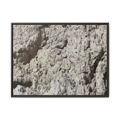 Weathered Stone Whispers - Unique Stretched Canvas Wall Art