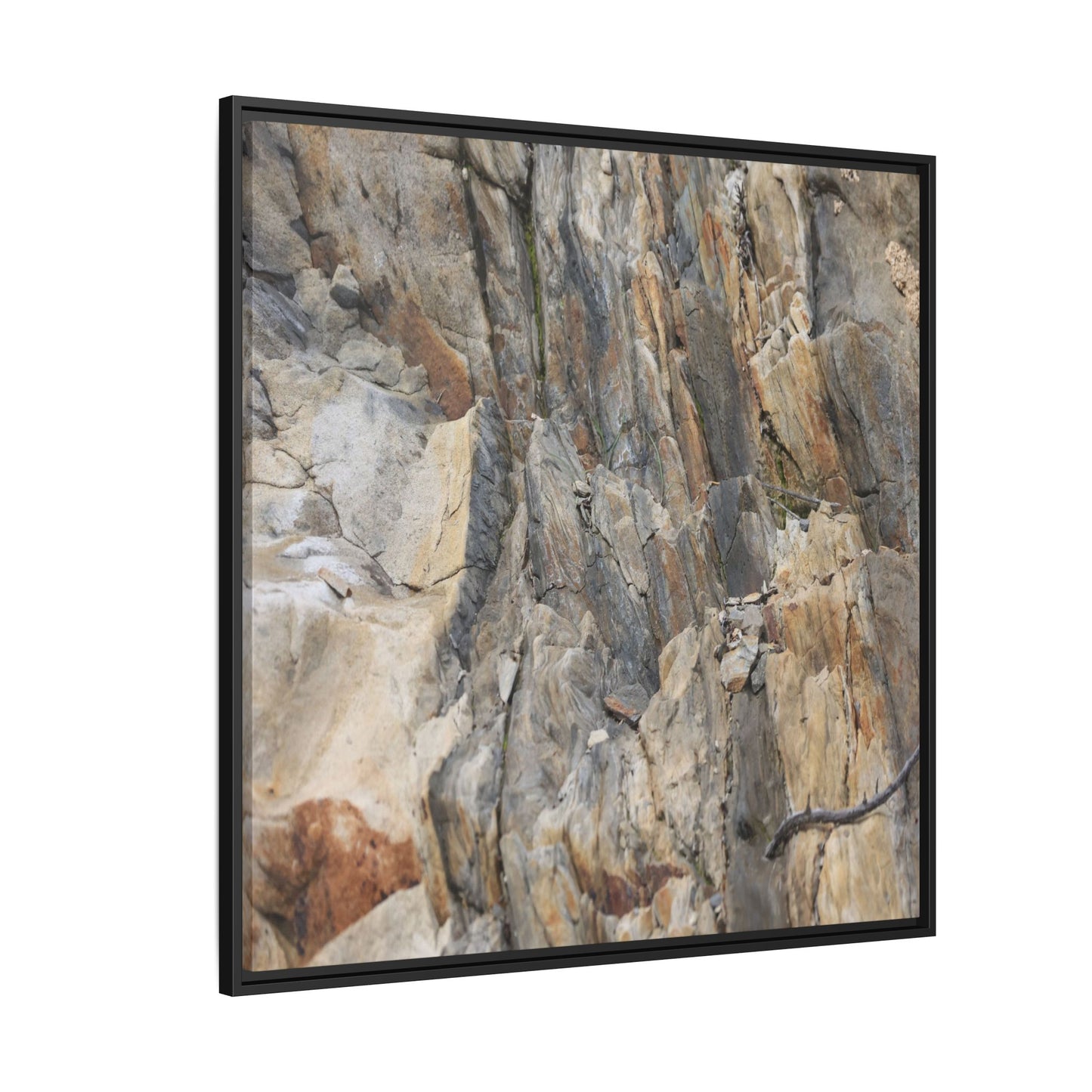 Stone's Silent Symphony - Unique Stretched Canvas Wall Art - Art By Earth