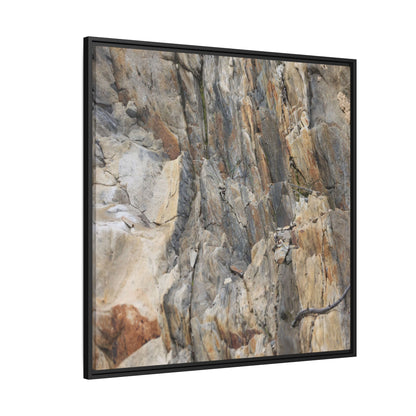Stone's Silent Symphony - Unique Stretched Canvas Wall Art - Art By Earth