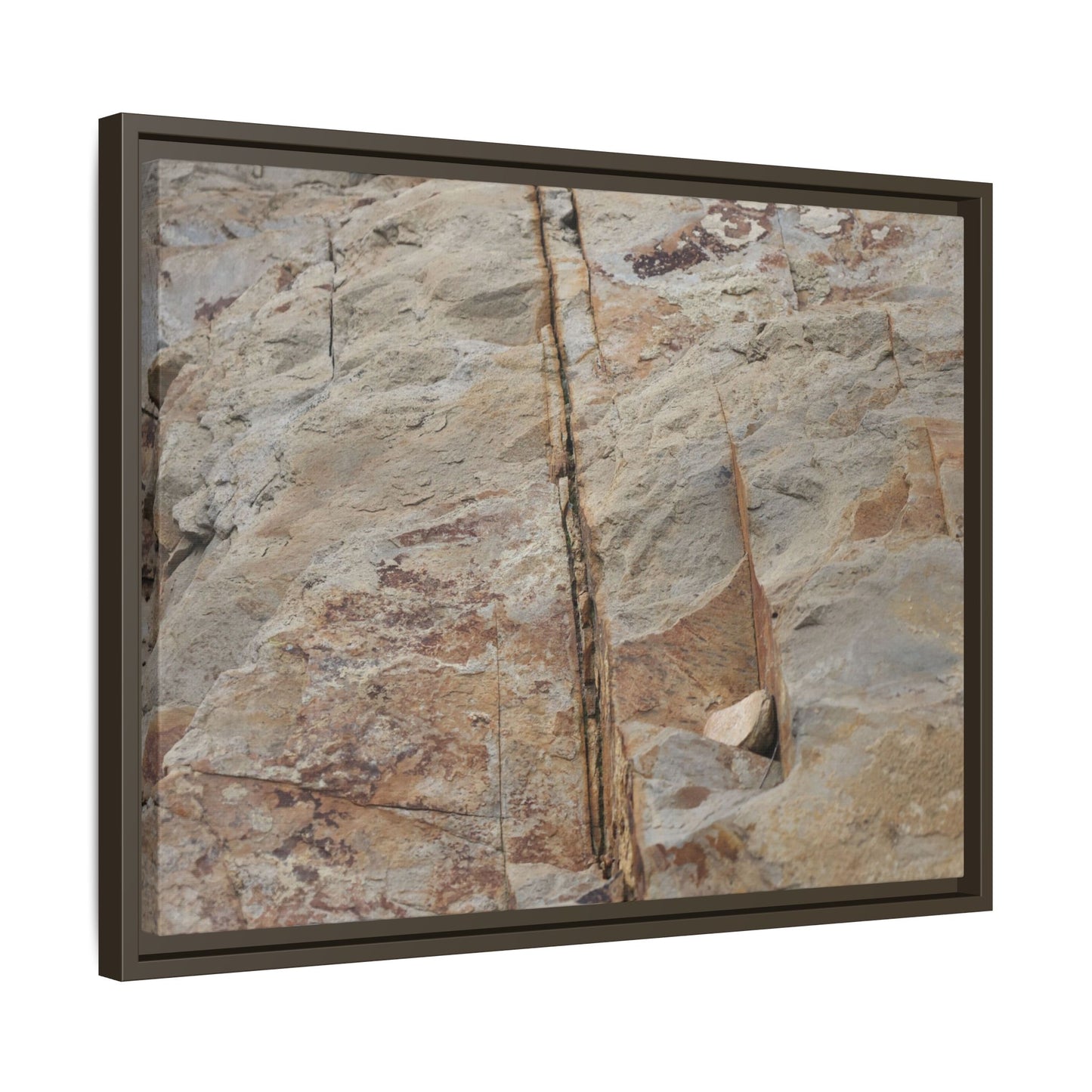Sedimentary Symphony - Unique Stretched Canvas Wall Art - Art By Earth