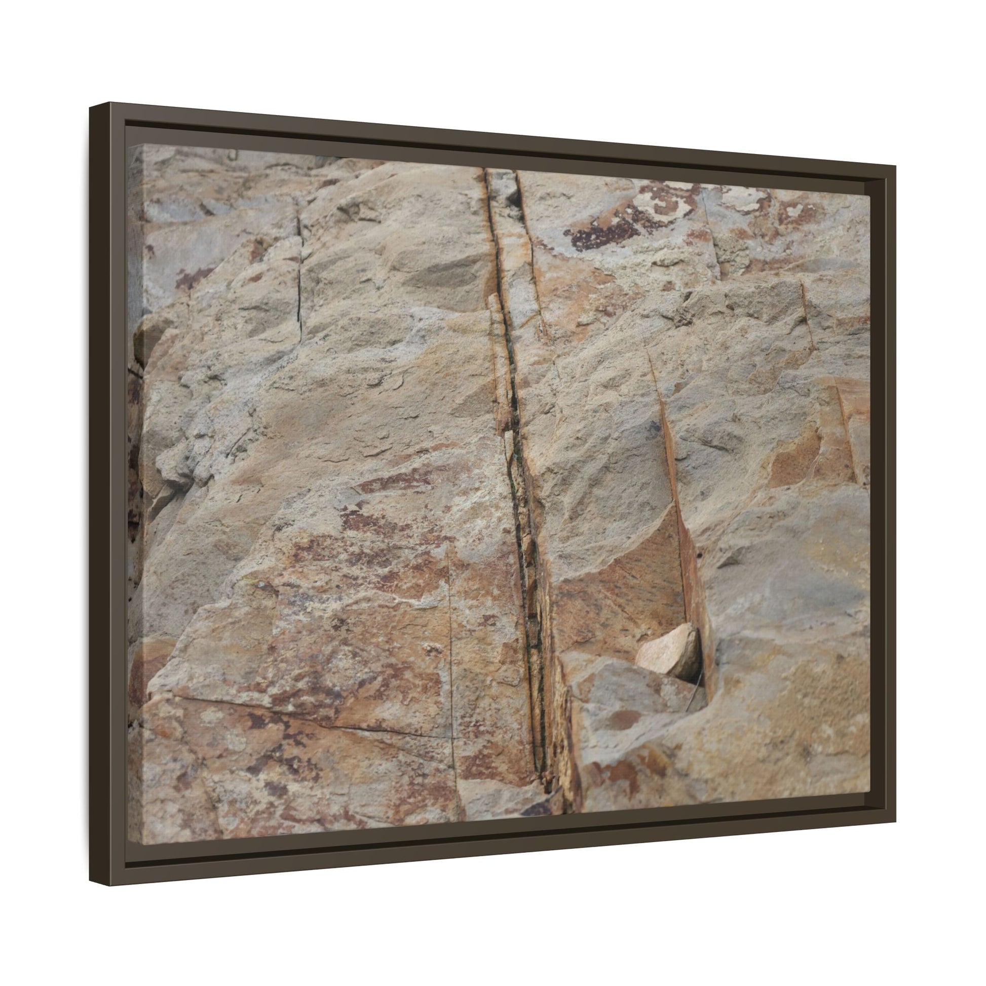 Sedimentary Symphony - Unique Stretched Canvas Wall Art - Art By Earth