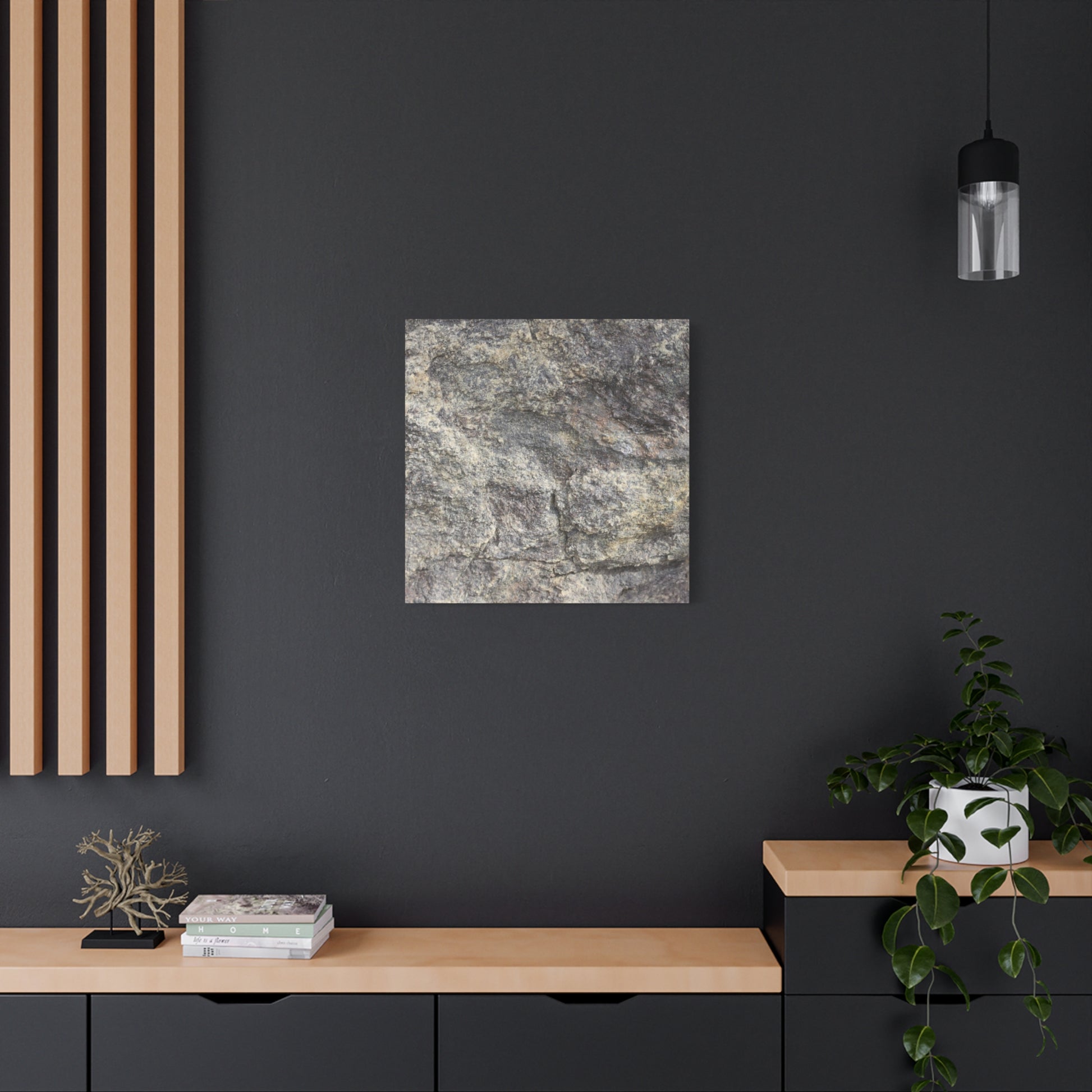 Granite Memory - Unique Frameless Canvas Wall Art - Art By Earth
