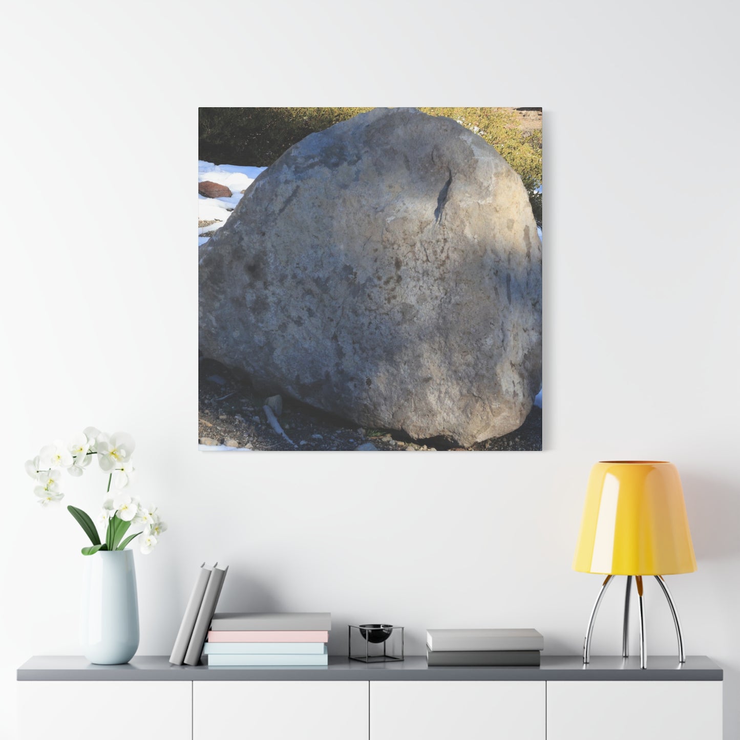 Stone of Silence - Unique Frameless Canvas Wall Art