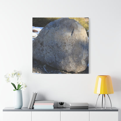 Stone of Silence - Unique Frameless Canvas Wall Art
