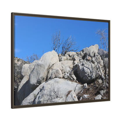 Barren Landscape with Boulder Formations - Unique Stretched Canvas Wall Art - Art By Earth