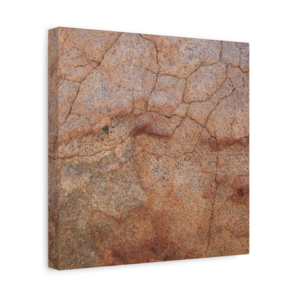 Cracked Earth's Whisper - Unique Frameless Canvas Wall Art - Art By Earth